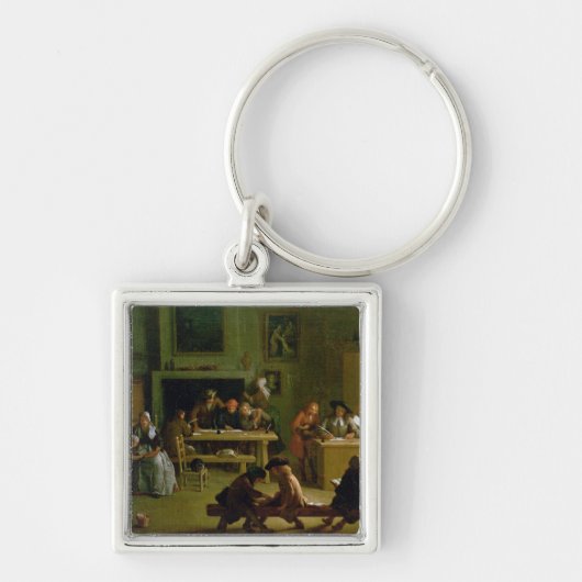 Binnenzijde van een Schoolzaal Sleutelhanger (Voorkant)