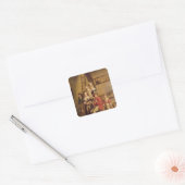 Binnenzijde van een schuur vierkante sticker (Envelop)