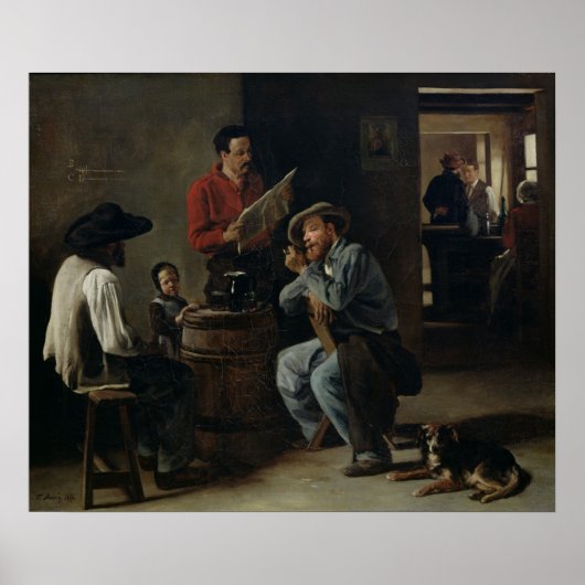 Binnenzijde van een Tavern, 1859 Poster (Voorkant)