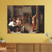 Binnenzijde van een Tavern Canvas Afdruk (Insitu (Woonkamer))