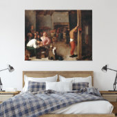 Binnenzijde van een Tavern Canvas Afdruk (Insitu (Slaapkamer))