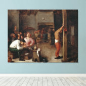 Binnenzijde van een Tavern Canvas Afdruk (Insitu (Houten vloer))