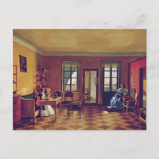 Binnenzijde van een zolder briefkaart (Voorkant)