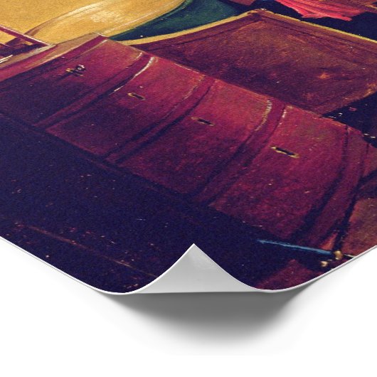 Binnenzijde van een zolder poster (Hoek)