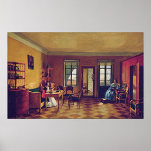 Binnenzijde van een zolder poster