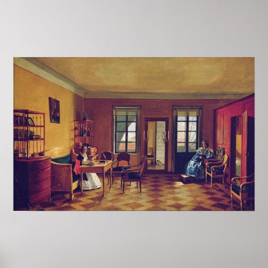 Binnenzijde van een zolder poster (Voorkant)