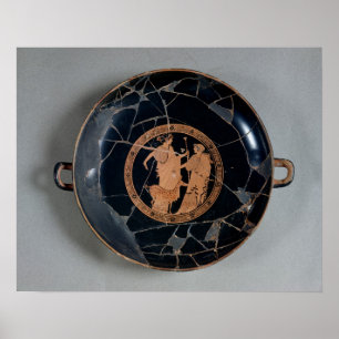 Binnenzijde van een zolder red-figures beker poster