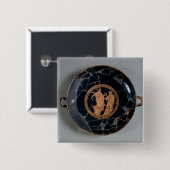 Binnenzijde van een zolder red-figures beker vierkante button 5,1 cm (Voorkant /achterkant)