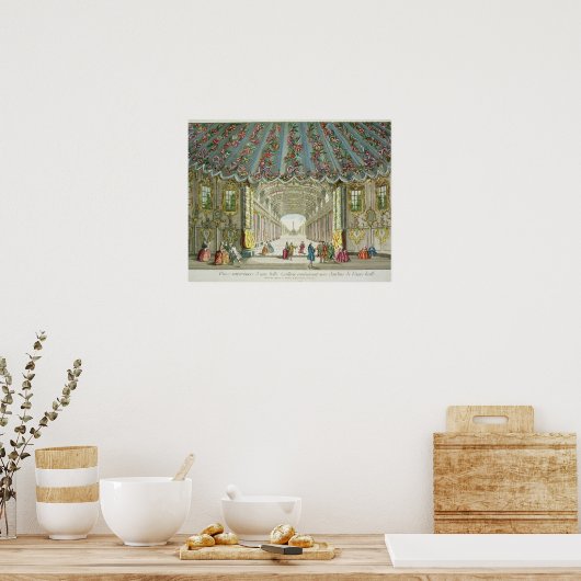 Binnenzijde van galerij die leidt tot Vauxhall Gar Poster (Keuken)