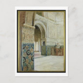 Binnenzijde van het Alhambra, Granada (w/c) Briefkaart (Voorkant)