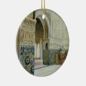 Binnenzijde van het Alhambra, Granada (w/c) Keramisch Ornament (Rechts)