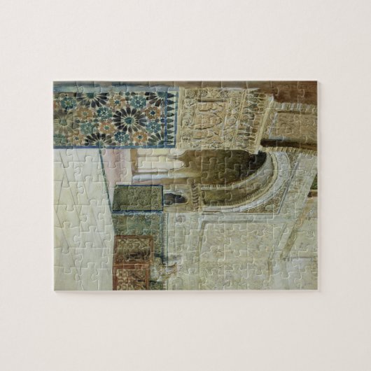 Binnenzijde van het Alhambra, Granada (w/c) Legpuzzel (Horizontaal)