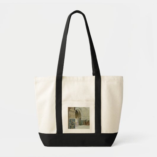 Binnenzijde van het Alhambra, Granada (w/c) Tote Bag (Voorkant)