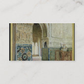 Binnenzijde van het Alhambra, Granada (w/c) Visitekaartje (Achterkant)