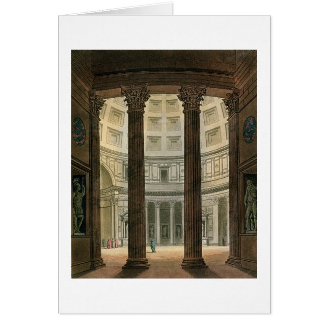 Binnenzijde van het Pantheon, Rome, van Le Costume (Voorkant)