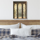 Binnenzijde van het Pantheon, Rome, van Le Costume Canvas Afdruk (Insitu (Slaapkamer))