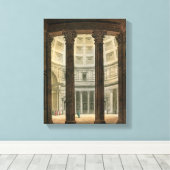 Binnenzijde van het Pantheon, Rome, van Le Costume Canvas Afdruk (Insitu (Houten vloer))