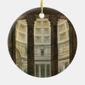 Binnenzijde van het Pantheon, Rome, van Le Costume Keramisch Ornament (Achterkant)