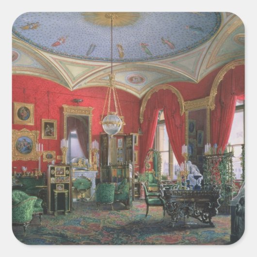 Binnenzijde van het Winterpaleis Vierkante Sticker (Voorkant)