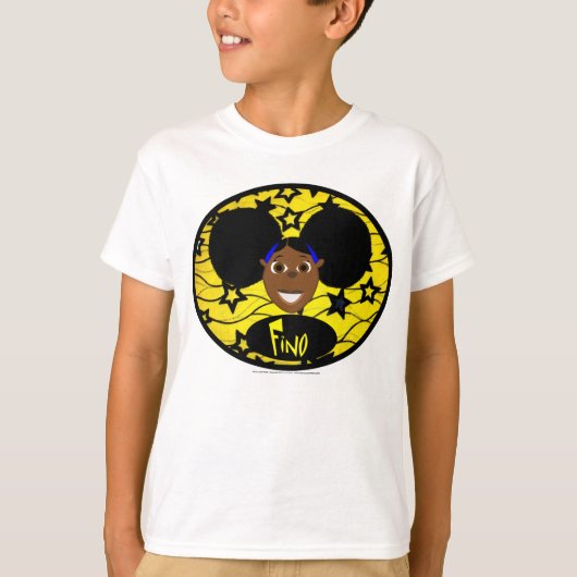 Bino en Fino - Fino West-Afrikaanse Geel T-shirt (Voorkant)