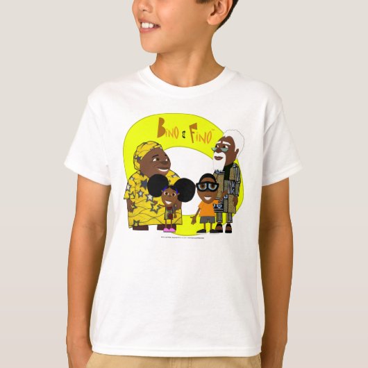 Bino en Fino - Het gezin T-shirt (Voorkant)