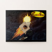 Bino en Fino in de Kinder ruimte Legpuzzel (Horizontaal)