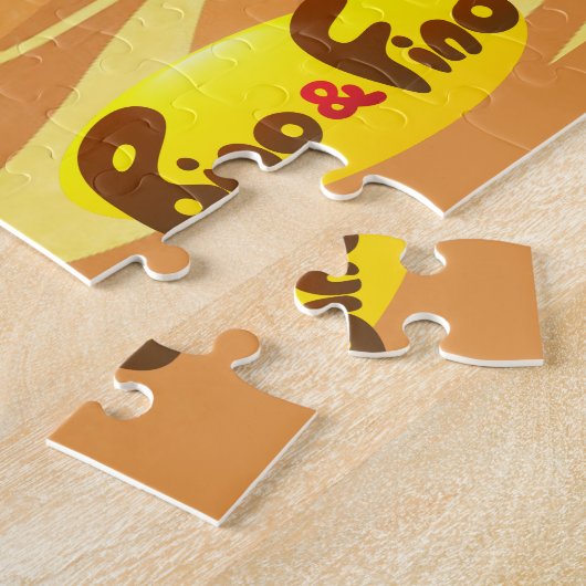 Bino en Fino in Timbuktu Kinder puzzle Legpuzzel (Zijkant)
