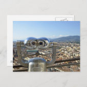 Binocles die Florence cityscape, bovenkant overzie Briefkaart (Voorkant / Achterkant)