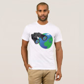 Binocles en aardse Mannen T-shirt (Voorkant volledig)