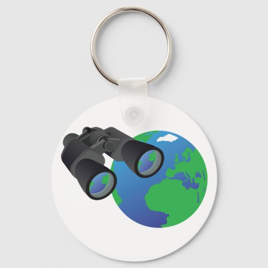 Binocles en aardse Sleutelhanger (Voorkant)