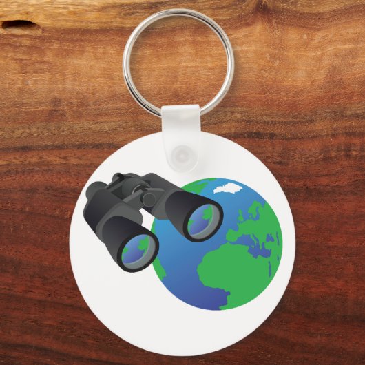 Binocles en aardse Sleutelhanger (Voorkant)