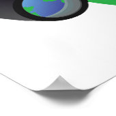 Binocles en Poster op aarde (Hoek)