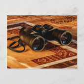Binocles, Glyphs, Pictografen, Verkenner, Reizen Briefkaart (Voorkant)