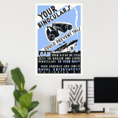 Binocles konden dit - WPA verhinderen Poster (Thuiskantoor)