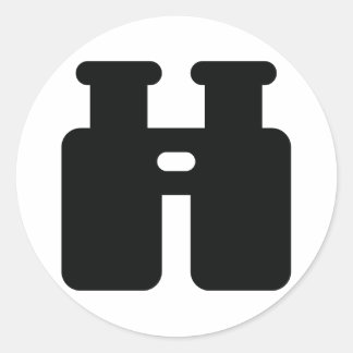 Binocles Ronde Sticker