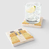 Binocles Stenen Onderzetter (Zijkant)