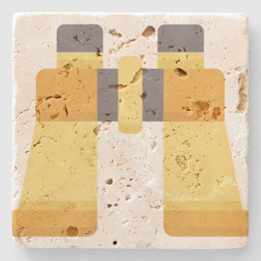 Binocles Stenen Onderzetter (Voorkant)