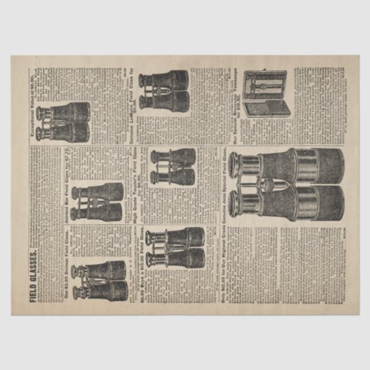 Binoculaire pagina van de Catalogus ontkoppeling Tissuepapier (Voorkant)