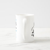 Binoculaire Voetbal 90th Birthday gepersonaliseerd Porselein Kop (Achterkant)