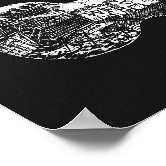 Binocular view to the west poster (Hoek)