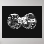 Binocular view to the west poster (Voorkant)