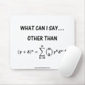 binomiaalstelling mousepad muismat (Met muis)