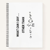 Binomiale stelling Wiskunde Humor Wat kan ik zegge Notitieboek (Voorkant)