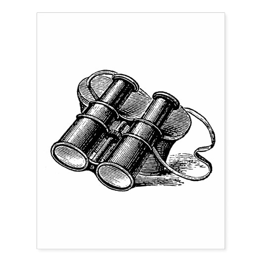  Binonulars Tekening Rubberstempel (Afrduk)