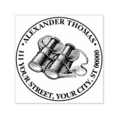 Binonulars Tekening Zelfinktende Stempel (Design)