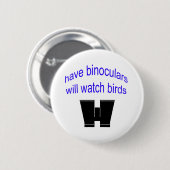 bino's kijken naar vogels ronde button 5,7 cm (Voorkant /achterkant)