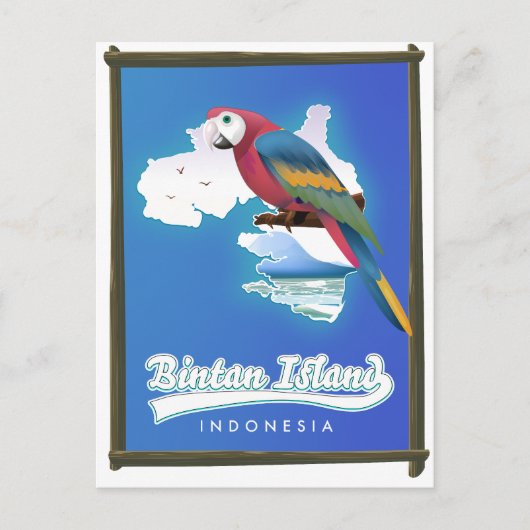 Bintan eiland Indonesië reis kaart (Voorkant)