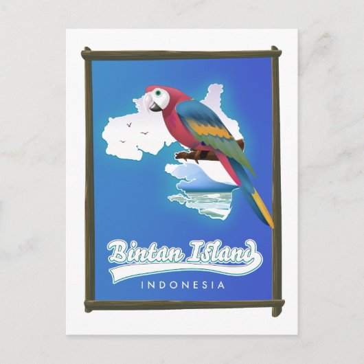 Bintan eiland Indonesië reis kaart (Voorkant)
