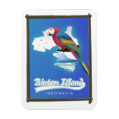 Bintan eiland Indonesië reis kaart Magneet (Verticaal)