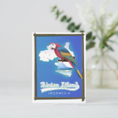 Bintan eiland Indonesië reiskaart Uitnodiging Briefkaart (Staand voorkant)